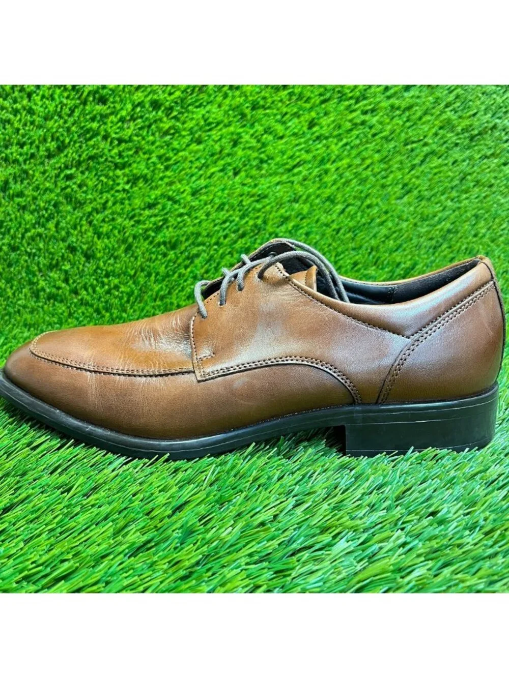 Ecco Citytray Mens Size 6-6.5 Brown Brown Classic Plain Toe Oxford Dress Shoes